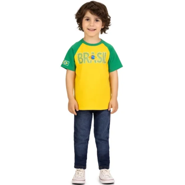 camiseta masculina amarelo siciliano kyly 2 ao 16 anos