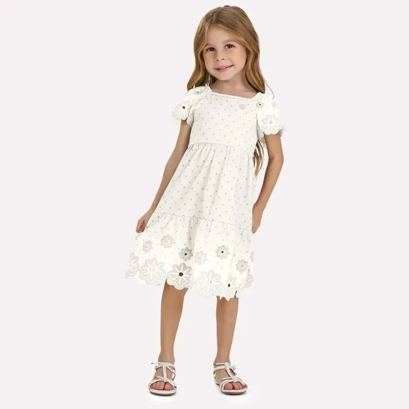 Vestido Infantil Poá
