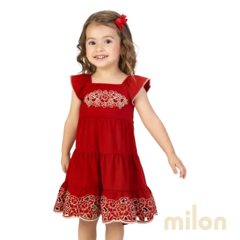 Vestido Infantil Menina Milon
