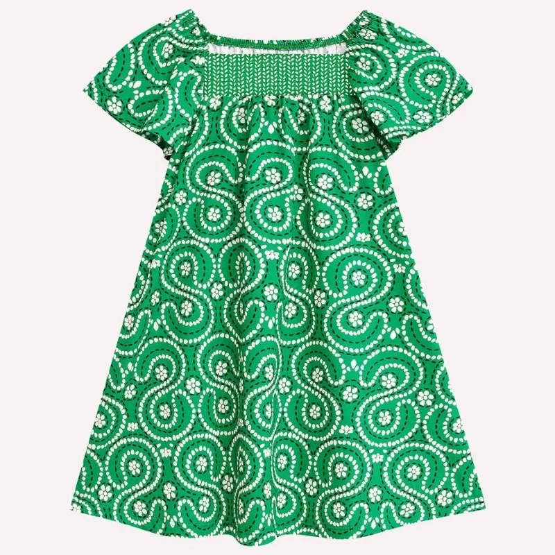 Vestido Infantil Menina em Algodão Nanai