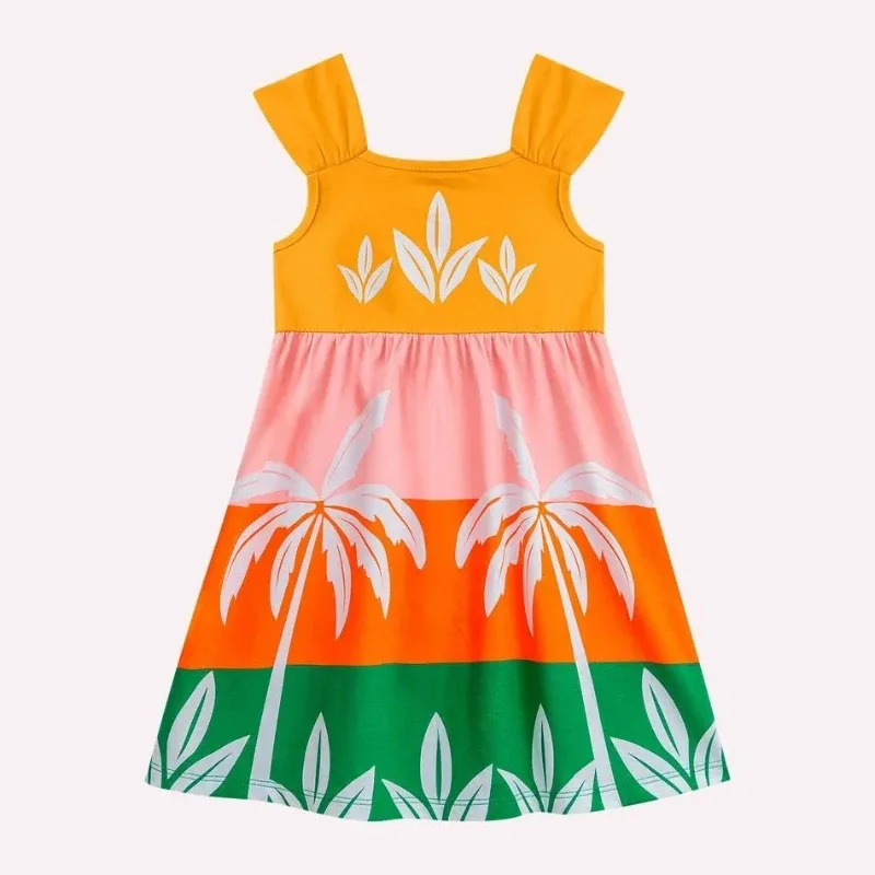 Vestido Infantil Menina Estampa Nanai