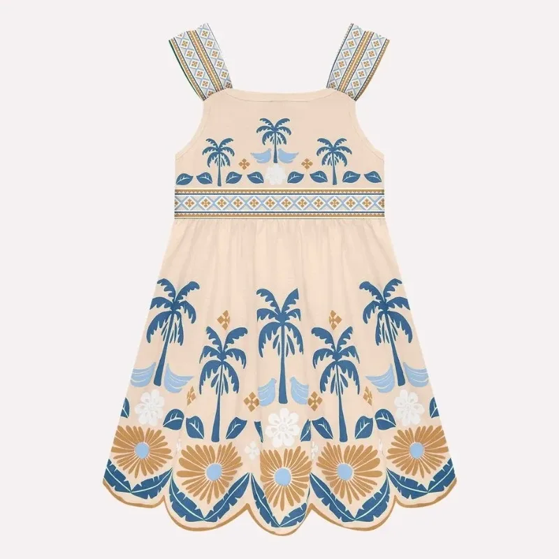 Vestido Infantil Menina com Corte a Laser Nanai