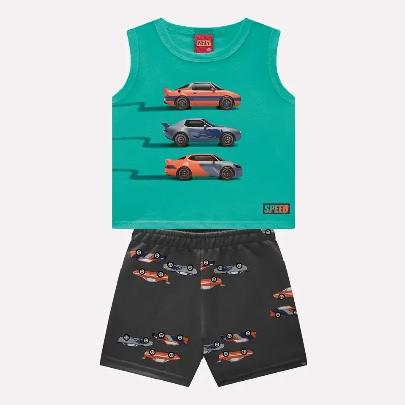 Conjunto Infantil Menino Carros Kyly
