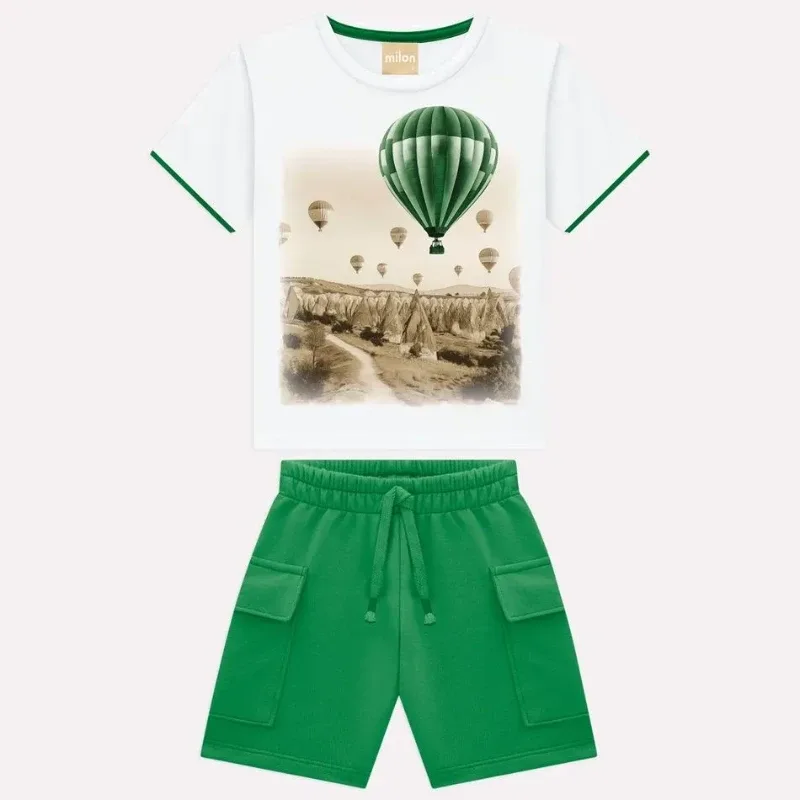 Conjunto Infantil Menino Balões Milon