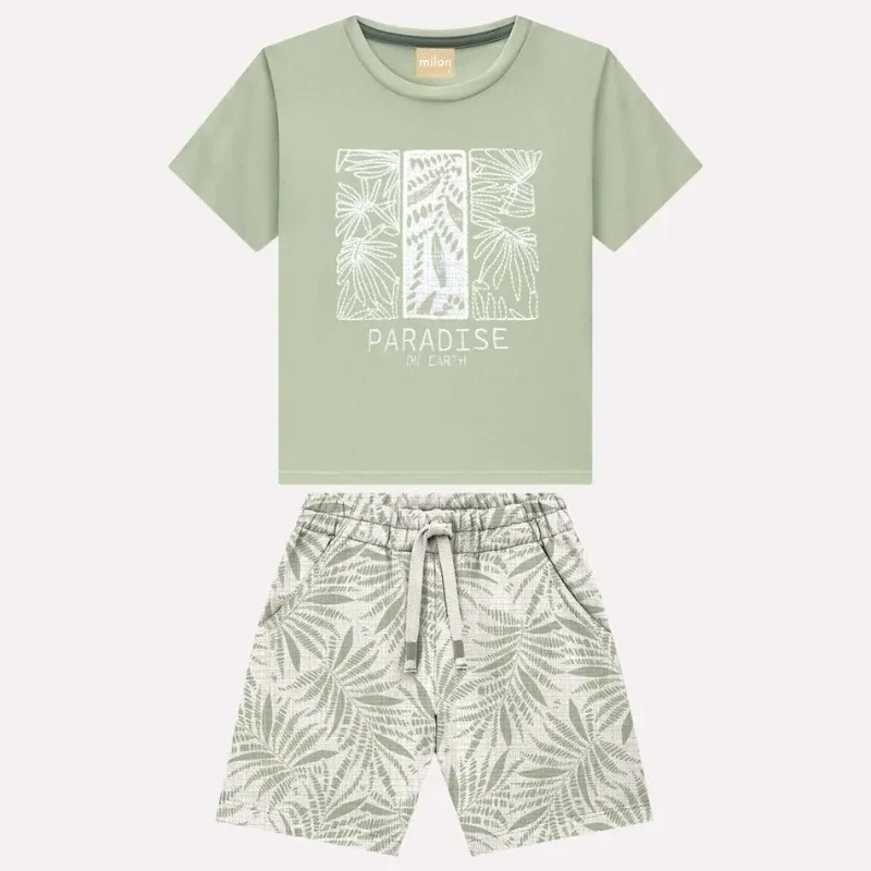 Conjunto Infantil Menino Folhagem Milon