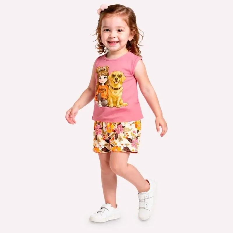 Conjunto Infantil Menina Estampa Kyly