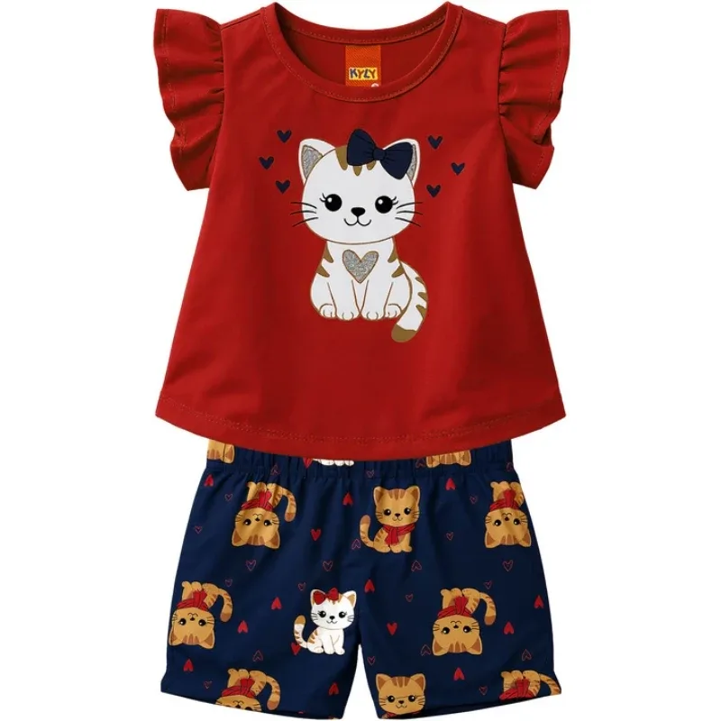 conjunto feminino kyly 2 e 3 anos