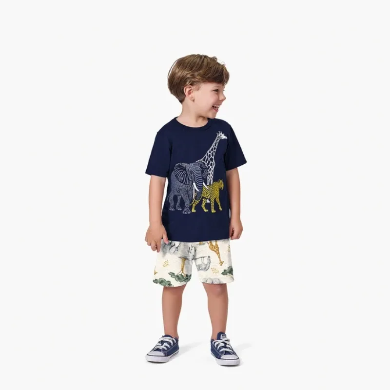 conjunto masculino azul marinho  kyly 2 ao 8 anos