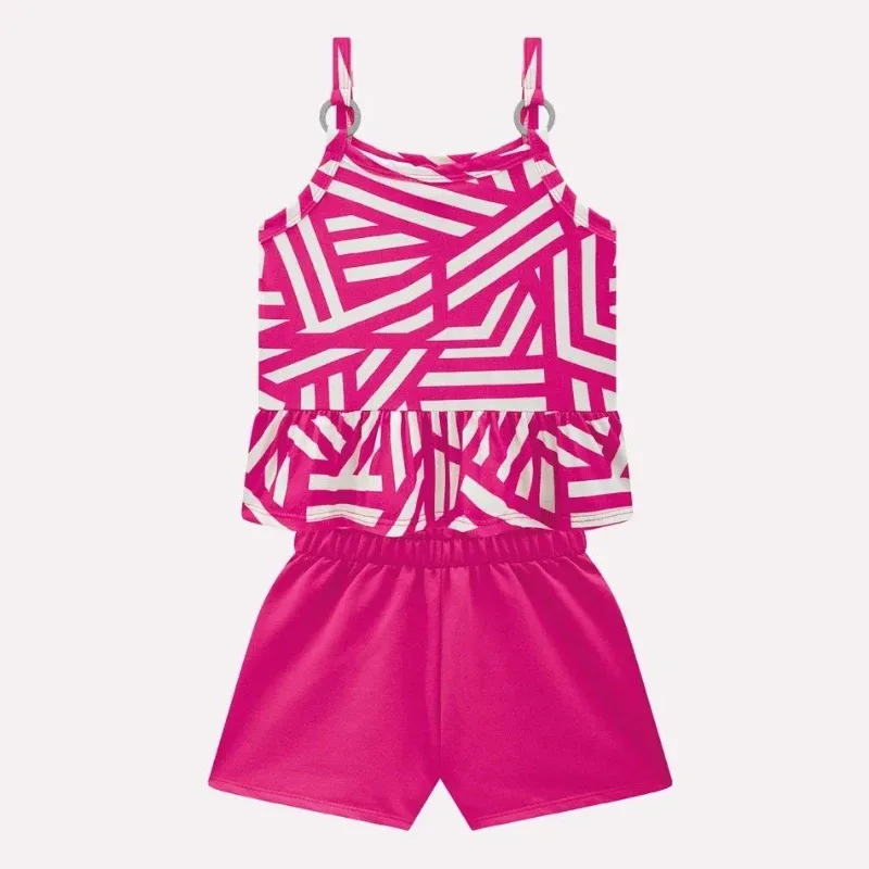 Conjunto Infantil Menina Formas Geométricas Kyly